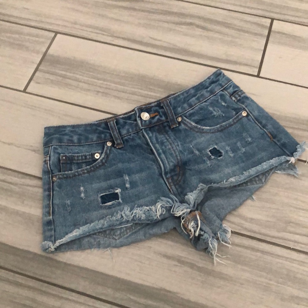 ❤️3X20 FOREVER 21 Women’s Denim Distress Jeans Shorts | 21